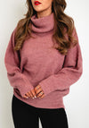 Ichi Kamara Knit Sweater, Heather Rose