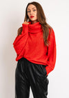Ichi Kamara Knit Sweater, Orange
