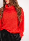 Ichi Kamara Knit Sweater, Orange