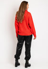 Ichi Kamara Knit Sweater, Orange