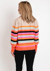 Ichi Dusty Striped Knitted Sweater, Multicolour