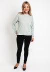 Ichi Mira Long Sleeved Stripe T-Shirt, Doeskin