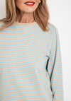 Ichi Mira Long Sleeved Stripe T-Shirt, Doeskin