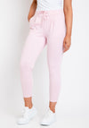 Ichi Kate Cropped Jogger Trousers, Baby Pink