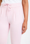 Ichi Kate Cropped Jogger Trousers, Baby Pink