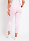 Ichi Kate Cropped Jogger Trousers, Baby Pink