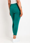 ICHI Kate Cropped Jogger Trouser, Cadmium Green