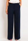 Ichi Lexi Mid Rise Straight Leg Trouser, Total Eclipse