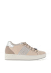 Igi & Co. Leather Embellished Lace Trainers, Natural