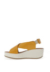 Igi & Co. Leather Criss Cross Sandals, Yellow