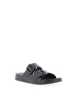 Igor Havana Patent Mule Sandals, Black