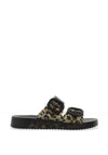 Igor Havana Leopard Print Mule Sandals, Black