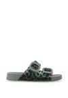 Igor Havana Leopard Print Mule Sandals, Green