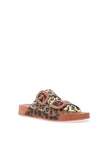 Igor Havana Leopard Print Mule Sandals, Orange