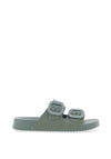 Igor Havana Patent Mule Sandals, Dark Sage Green