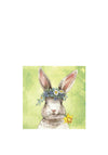 IHR Easter Friends Bunny Napkins, Green