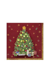 Ihr Festive Tree Napkins, Red