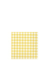IHR Taverna Gingham 20 Piece Napkins, Yellow