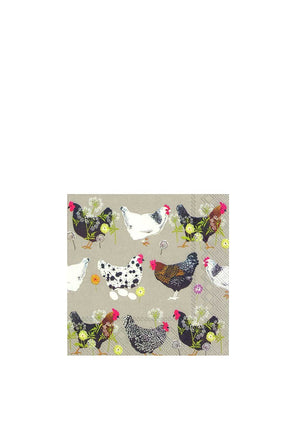 IHR Hens 20 Piece Napkins, Beige