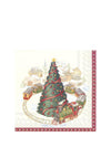 Ihr Christmas Train in Town Napkins, Cream