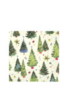 Ihr Santas Woods Napkins, Cream