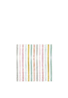 IHR Flamingo Fever Stripe 20 Piece Napkins, White Multi