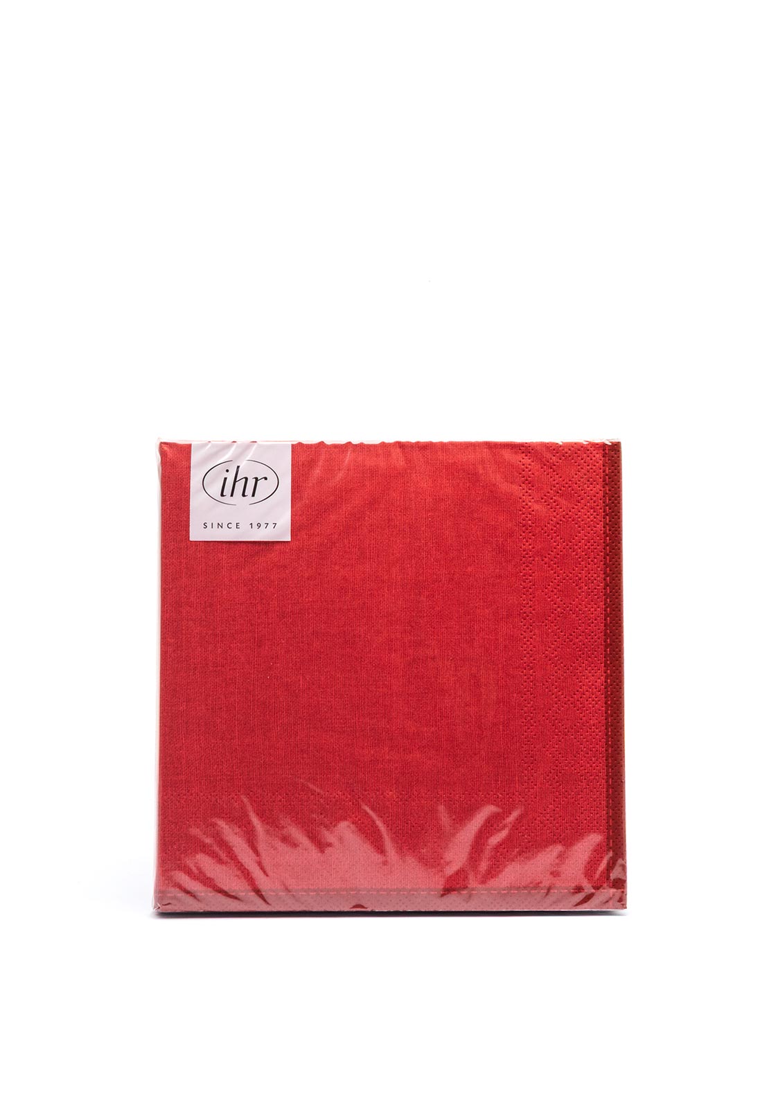 IHR Bordered Napkins, Red