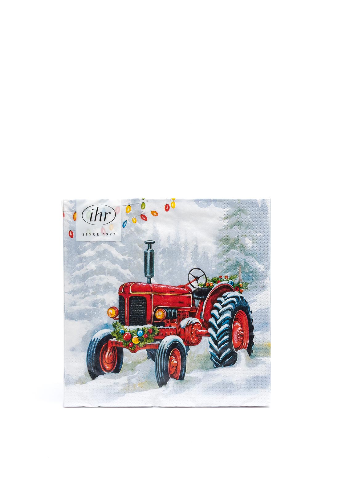 IHR Festive Tractor Napkins, Grey Multi