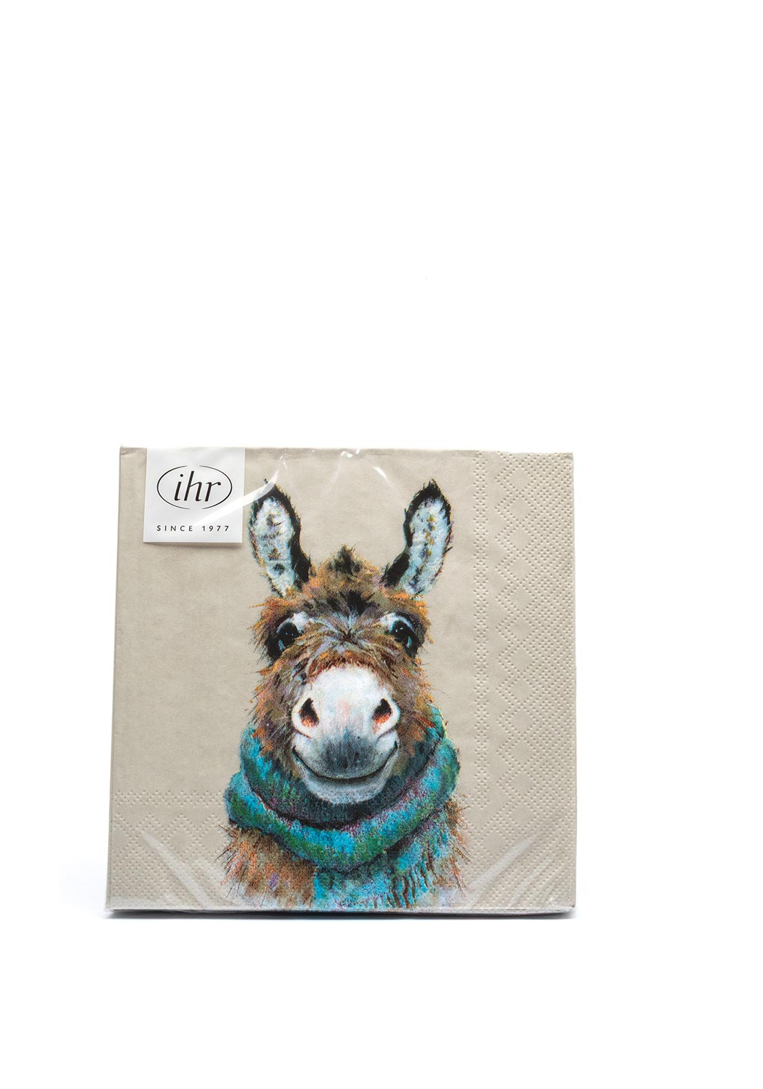 IHR Donkey Print Napkins, Beige