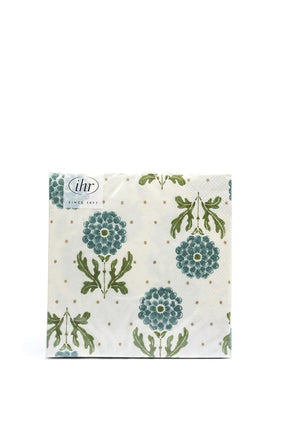 IHR Simple Flower Napkins, Cream Multi