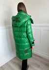 Serafina Collection Midi Length Puffer Coat, Green