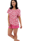 Indigo Sky Bamboo Short Pyjama Set, Pink