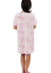 Indigo Sky Lucia Print Short Sleeve Nightdress, Pink