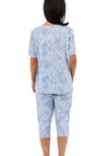 Indigo Sky Lucia Floral Capri Pyjama Set, Blue