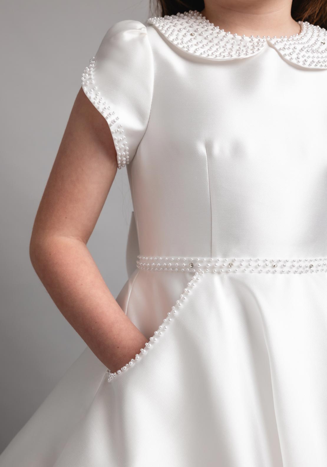 Isabella IS25348 Communion Dress, Ivory