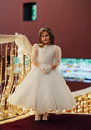 Isabella IS24686 Communion Dress, White