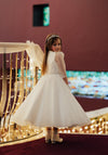 Isabella IS24686 Communion Dress, White