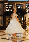 Isabella IS24622 Communion Dress, White