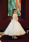 Isabella IS24654 Communion Dress, White