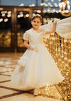 Isabella IS24670 Communion Dress, White