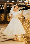 Isabella IS24676 Communion Dress, White