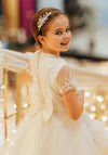 Isabella IS24690 Communion Dress, White