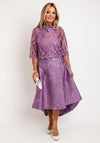 Lizabella Embroidered Bolero Dip Hem Dress, Orchid