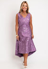 Lizabella Embroidered Bolero Dip Hem Dress, Orchid