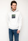 Jack & Jones Square Branding Hoodie, Grey Melange