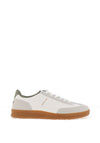 Jack & Jones Suede Contrast Trainers, White & Grey Multi