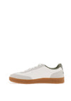 Jack & Jones Suede Contrast Trainers, White & Grey Multi