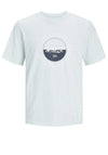 Jack & Jones Boys Cobin Short Sleeve Tee, Skylight