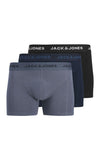 Jack & Jones Boy Jeremiah 3 Pack Trunk, Navy Multi