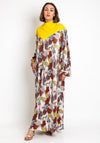 Jayley Kara Tie Dyed Maxi Dress, Yellow Multi